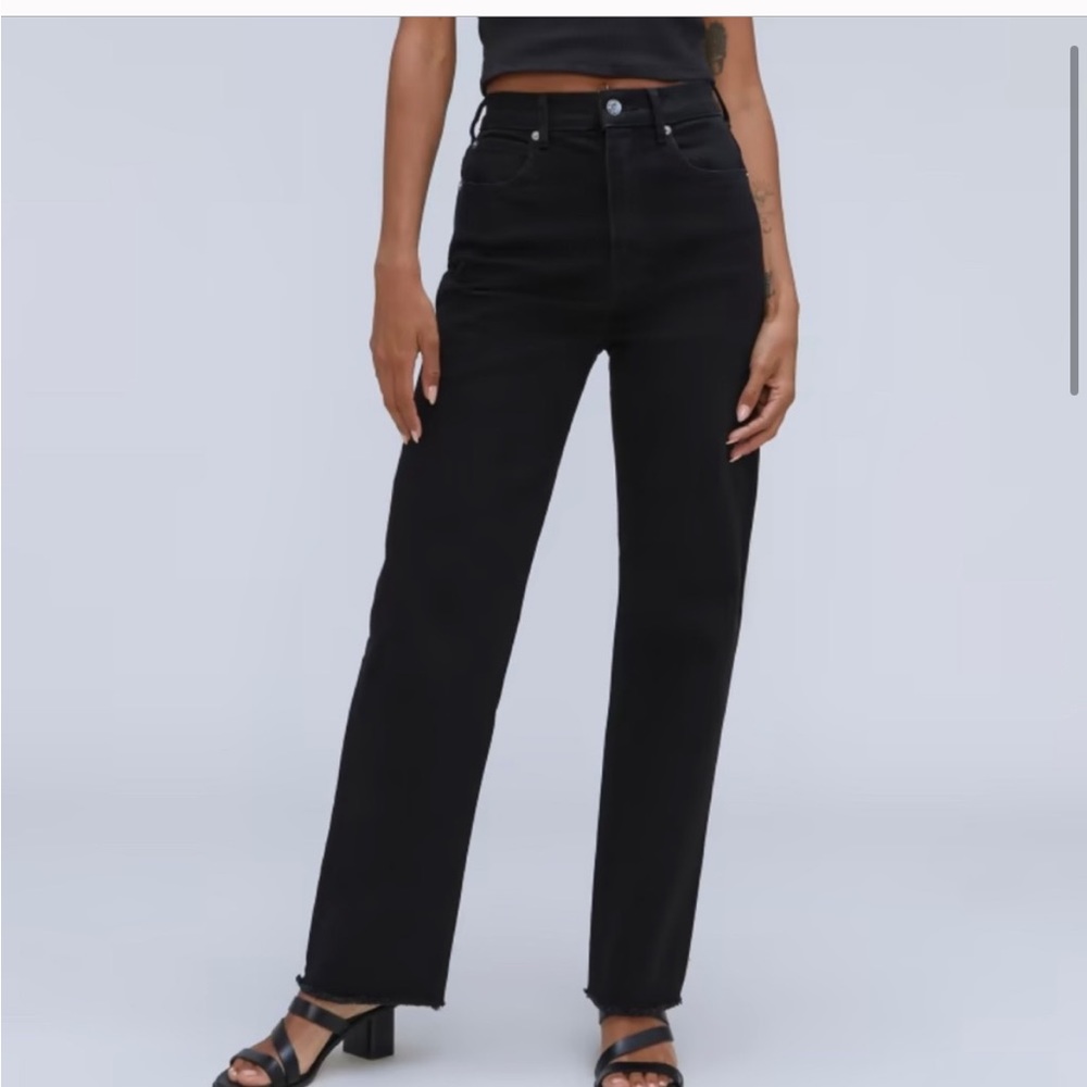 Everlane Way High Jeans in Black
